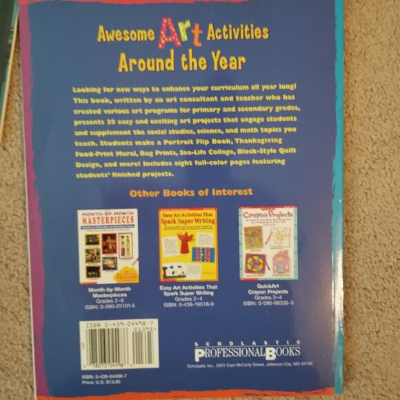Art Activity Book Lot of 3 Books, Art Projects, Educational Workbooks for Home - Picture 3 of 7
